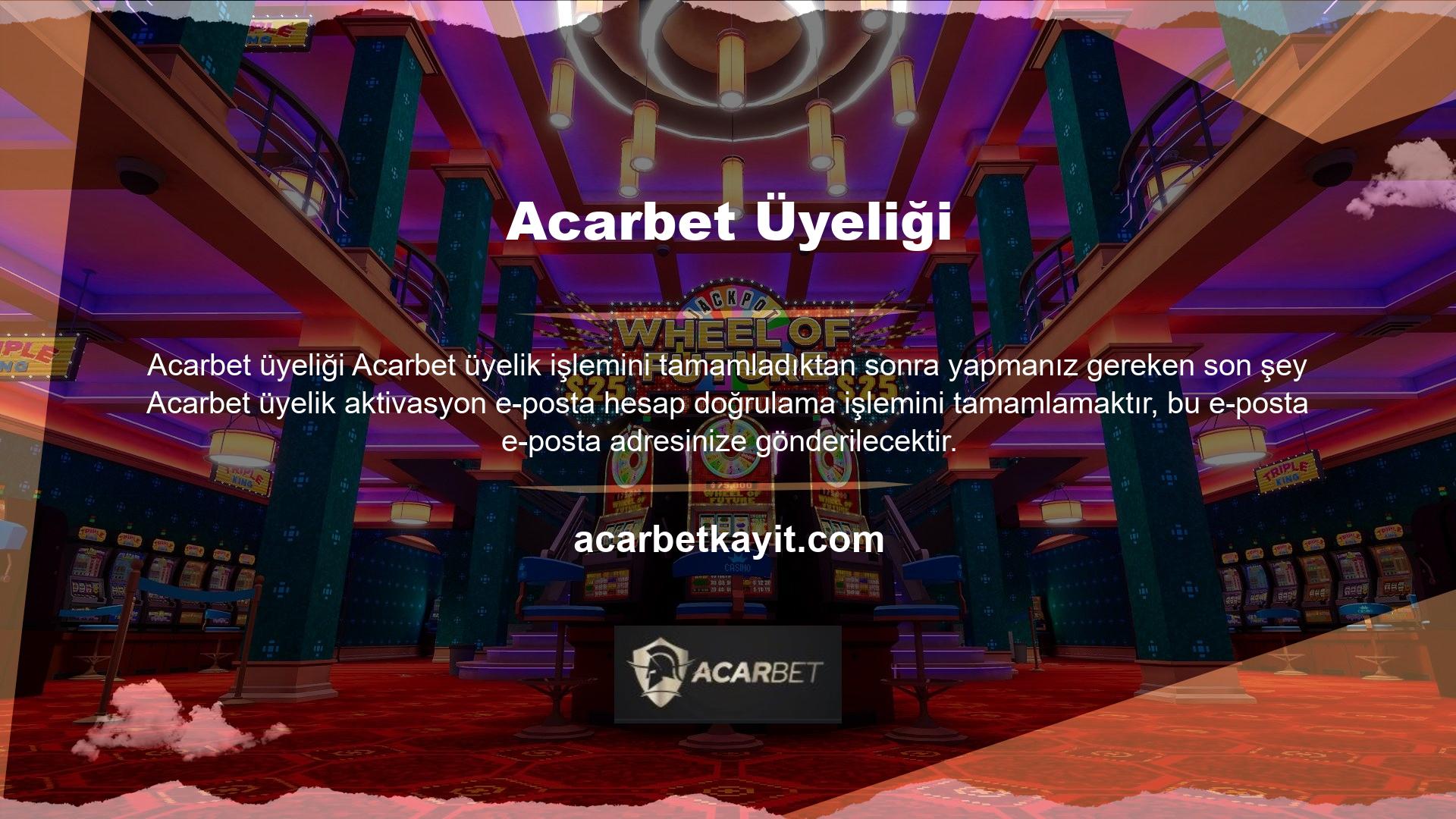Bu adımları izledikten sonra Acarbet web sitesindeki giriş bilgilerinizi kullanarak hesabınıza erişebileceksiniz