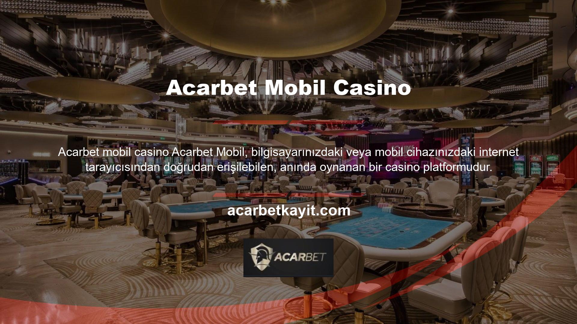 Tarayıcı tabanlı mobil casino, güzel bir tasarıma, kullanıcı dostu bir arayüze ve mükemmel navigasyona sahiptir